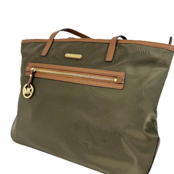MK Michael Kors Kempton Nylon Tote Army Green - Picture 4 of 11